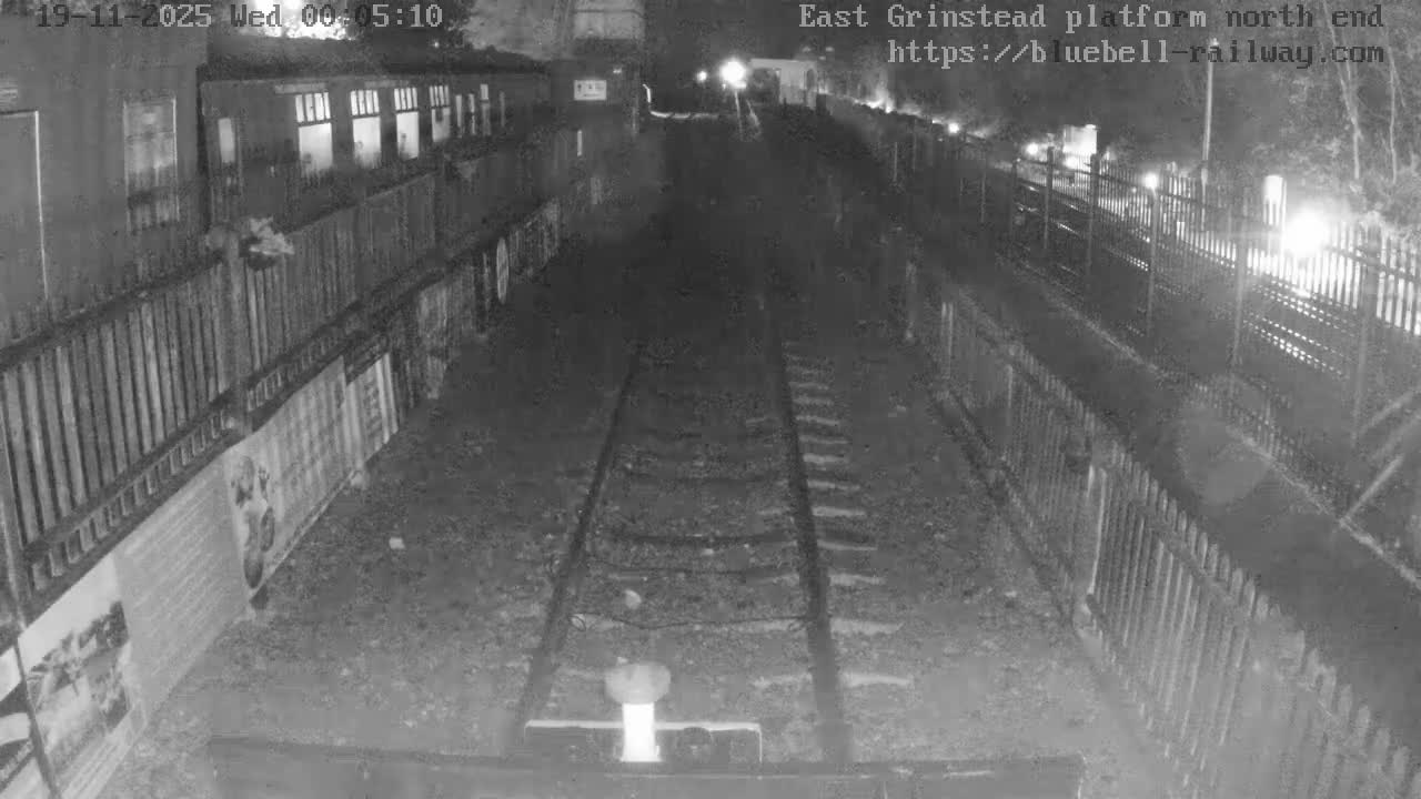 East Grinstead Station Bluebell Railway Platforms North End Live Cam - Mid Sussex, East Sussex, South East, England, United Kingdom