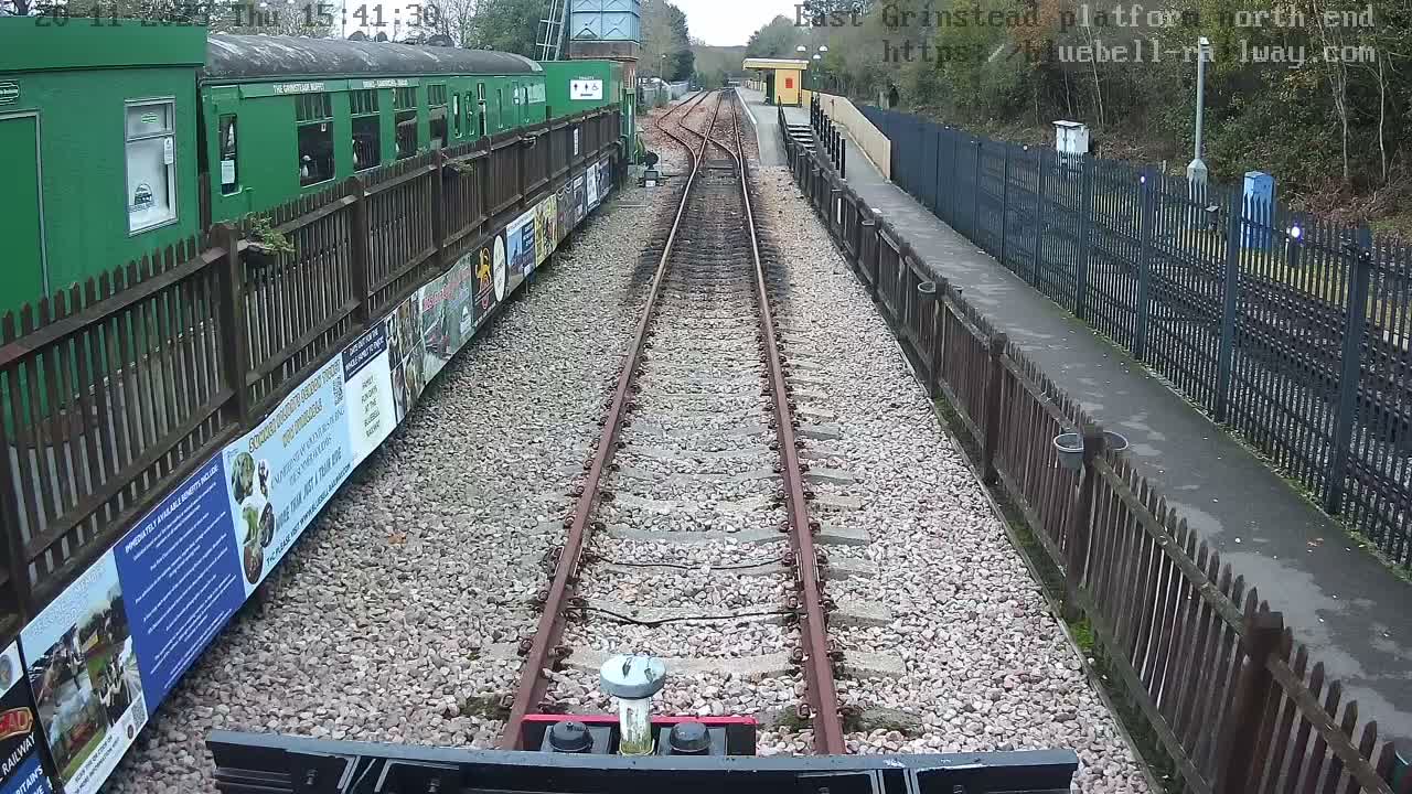 East Grinstead Station Bluebell Railway Platforms North End Live Cam - Mid Sussex, East Sussex, South East, England, United Kingdom