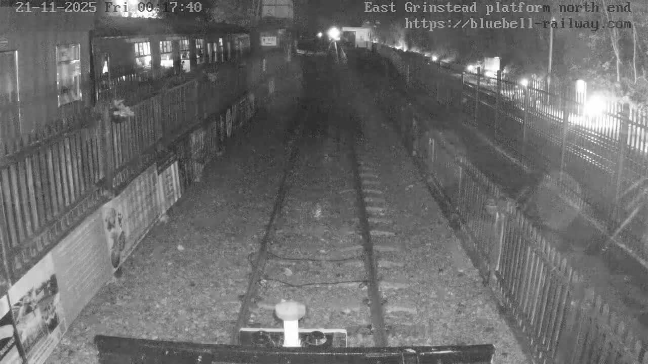 East Grinstead Station Bluebell Railway Platforms North End Live Cam - Mid Sussex, East Sussex, South East, England, United Kingdom