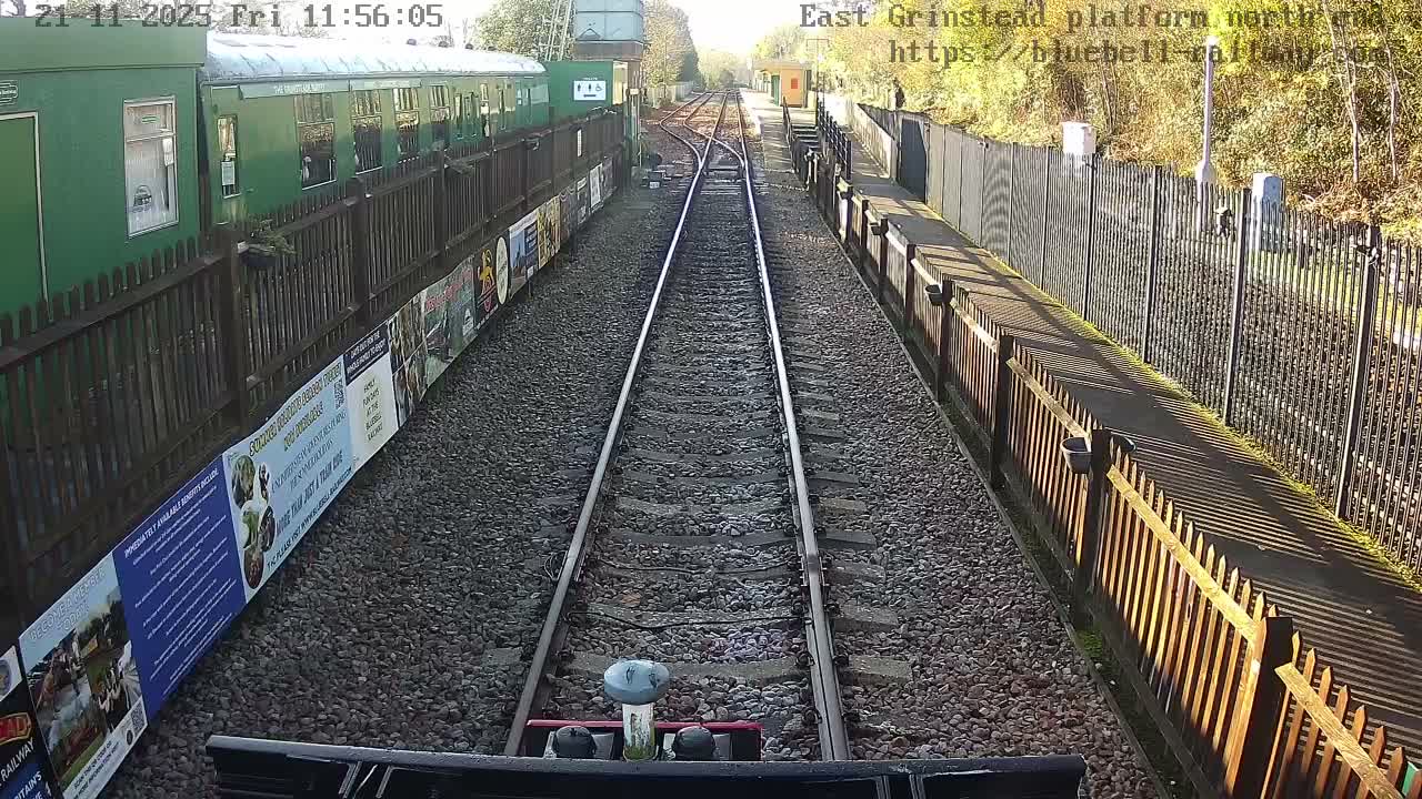 East Grinstead Station Bluebell Railway Platforms North End Live Cam - Mid Sussex, East Sussex, South East, England, United Kingdom