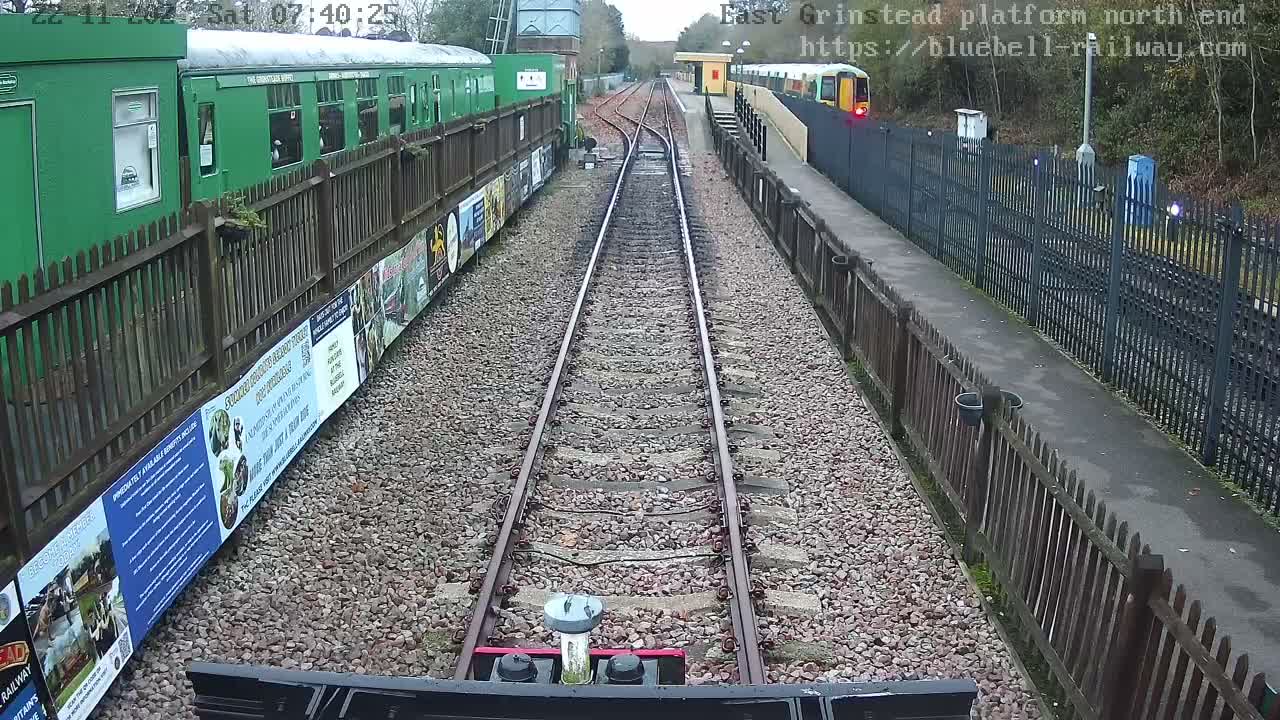 East Grinstead Station Bluebell Railway Platforms North End Live Cam - Mid Sussex, East Sussex, South East, England, United Kingdom