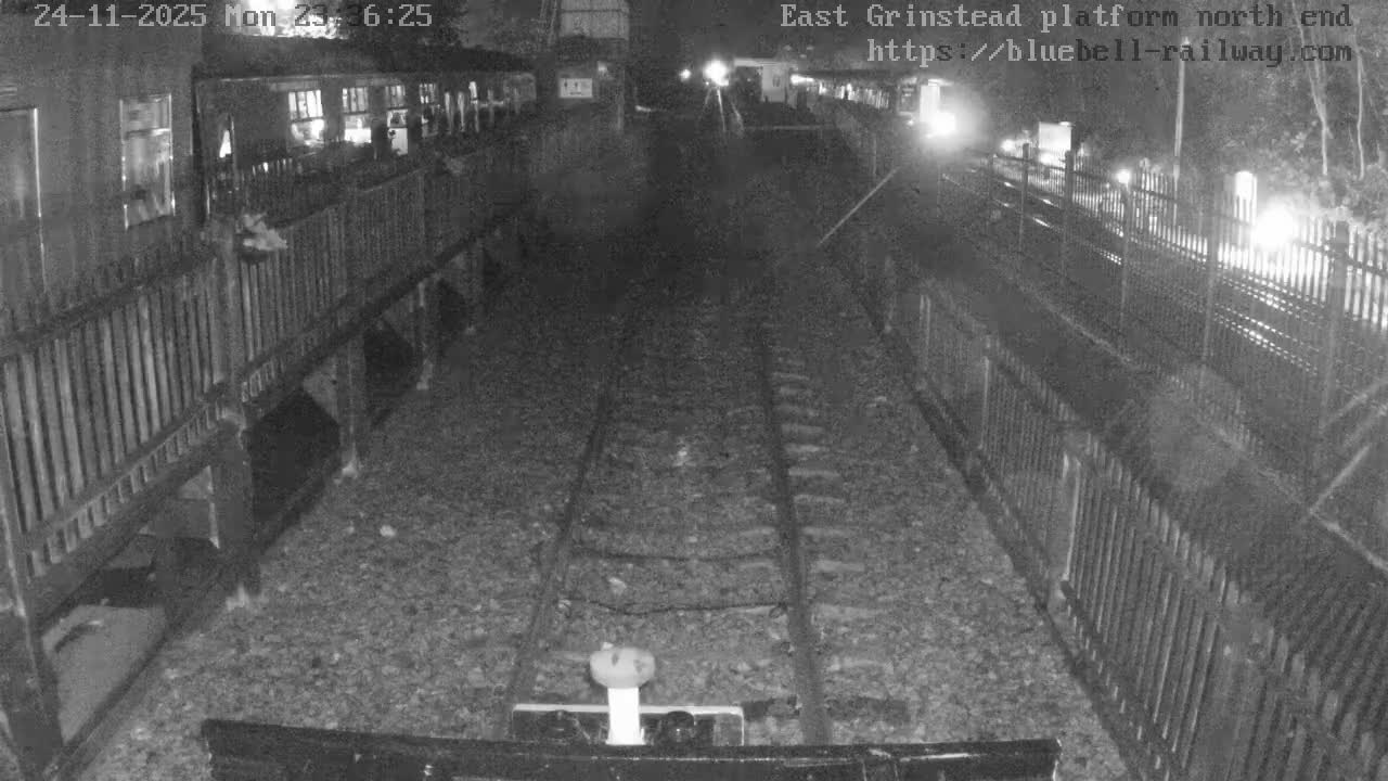 East Grinstead Station Bluebell Railway Platforms North End Live Cam - Mid Sussex, East Sussex, South East, England, United Kingdom
