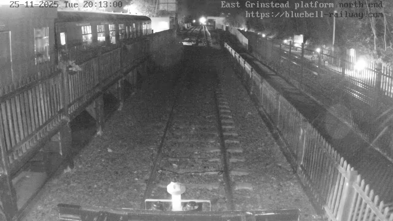 East Grinstead Station Bluebell Railway Platforms North End Live Cam - Mid Sussex, East Sussex, South East, England, United Kingdom