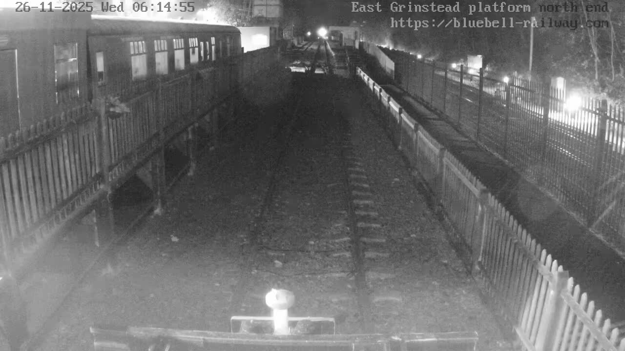 East Grinstead Station Bluebell Railway Platforms North End Live Cam - Mid Sussex, East Sussex, South East, England, United Kingdom