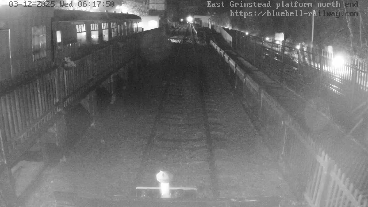 East Grinstead Station Bluebell Railway Platforms North End Live Cam - Mid Sussex, East Sussex, South East, England, United Kingdom