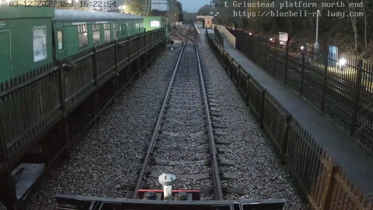 East Grinstead Station Bluebell Railway Platforms North End Live Cam - Mid Sussex, East Sussex, South East, England, United Kingdom