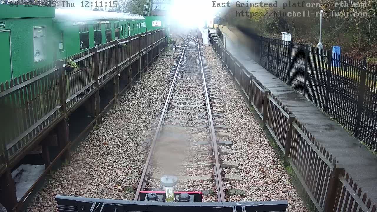 East Grinstead Station Bluebell Railway Platforms North End Live Cam - Mid Sussex, East Sussex, South East, England, United Kingdom