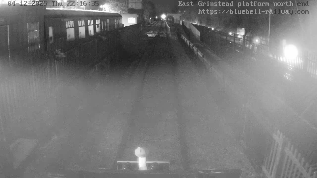 East Grinstead Station Bluebell Railway Platforms North End Live Cam - Mid Sussex, East Sussex, South East, England, United Kingdom