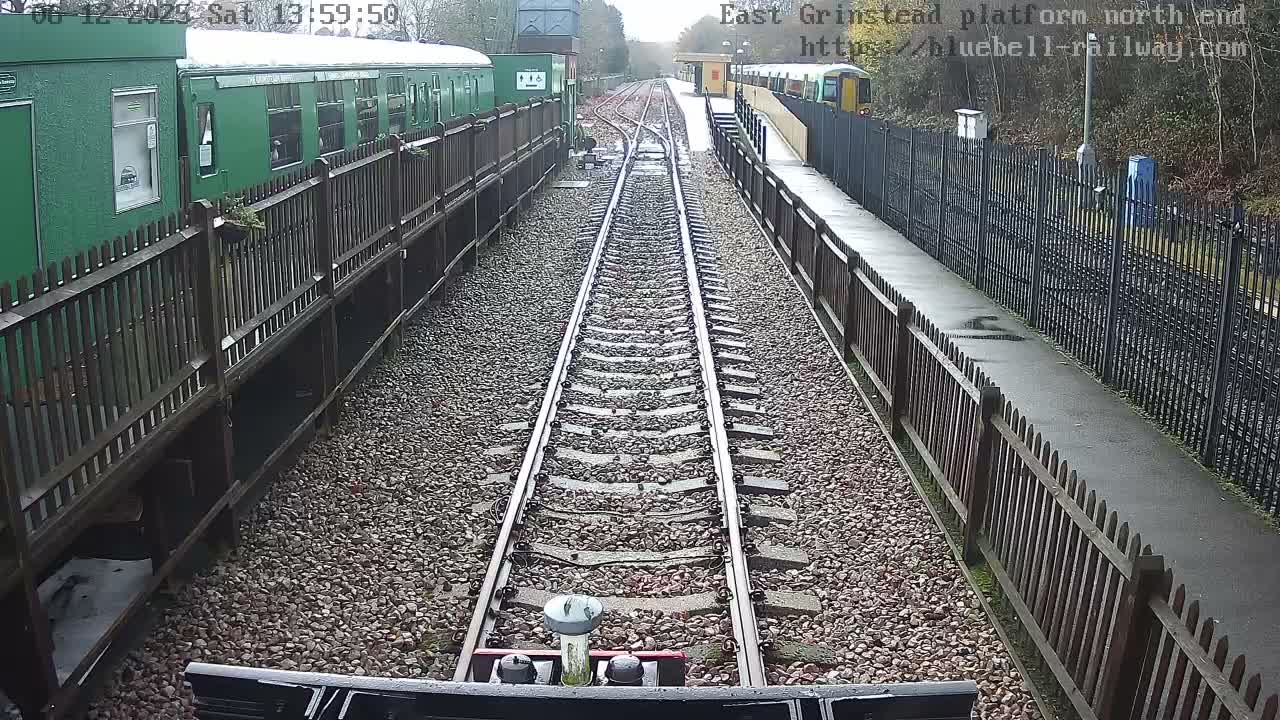East Grinstead Station Bluebell Railway Platforms North End Live Cam - Mid Sussex, East Sussex, South East, England, United Kingdom