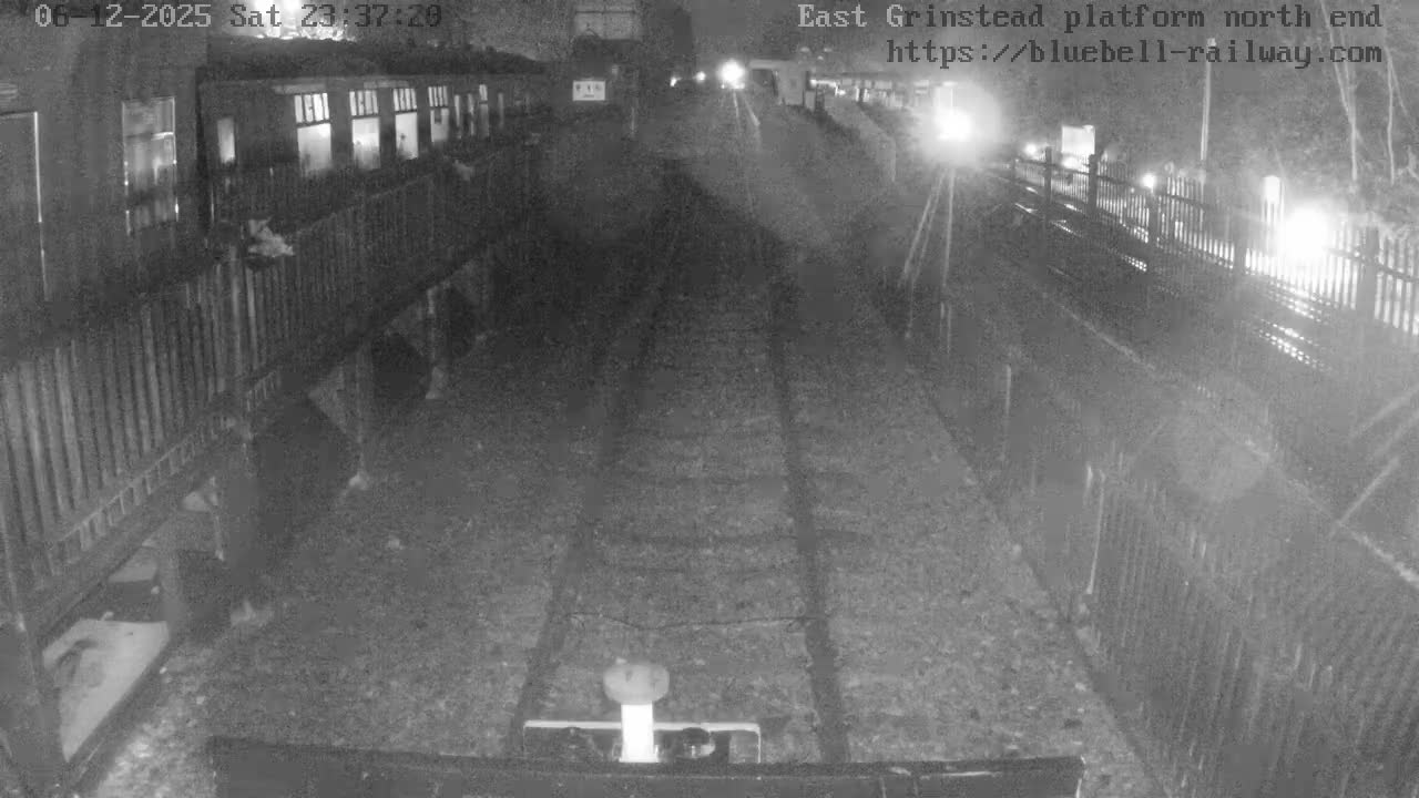 East Grinstead Station Bluebell Railway Platforms North End Live Cam - Mid Sussex, East Sussex, South East, England, United Kingdom