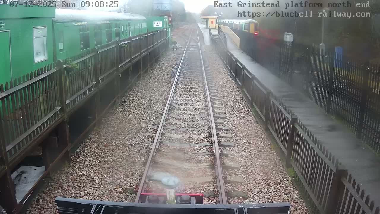 East Grinstead Station Bluebell Railway Platforms North End Live Cam - Mid Sussex, East Sussex, South East, England, United Kingdom