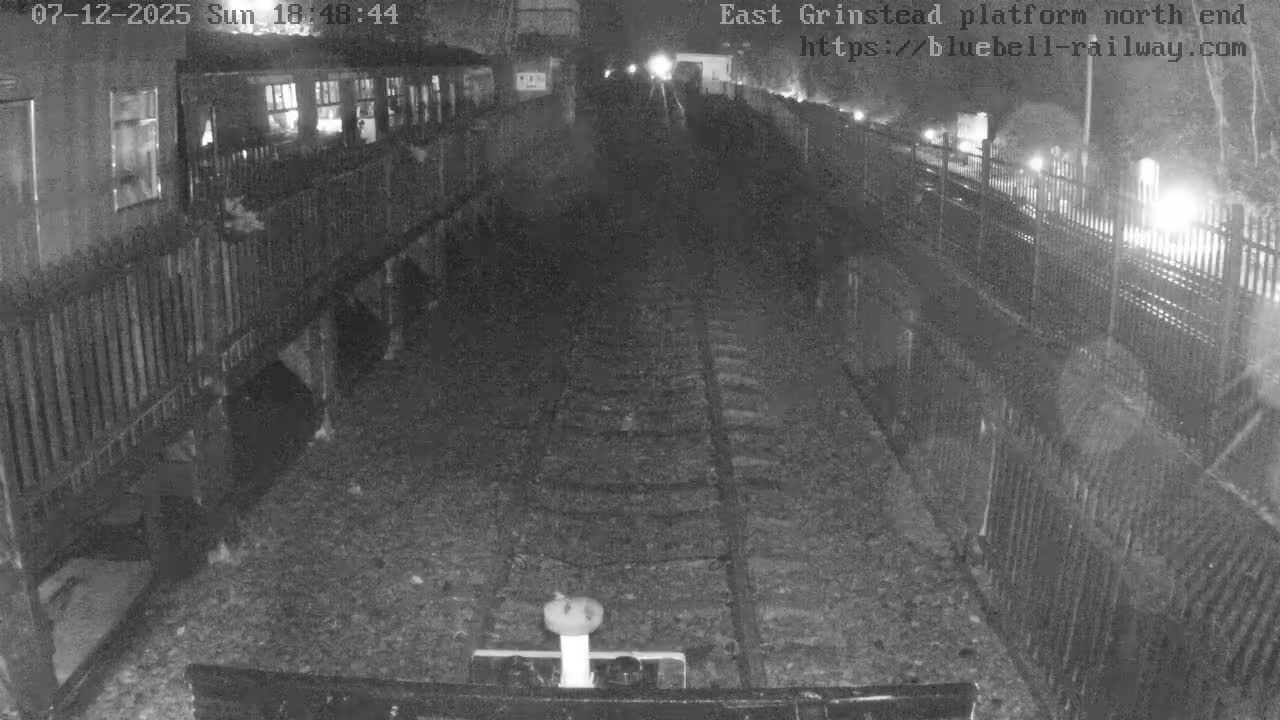 East Grinstead Station Bluebell Railway Platforms North End Live Cam - Mid Sussex, East Sussex, South East, England, United Kingdom