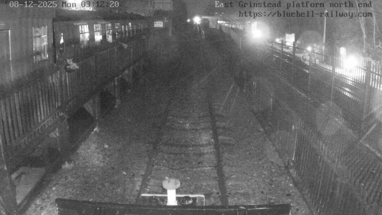 East Grinstead Station Bluebell Railway Platforms North End Live Cam - Mid Sussex, East Sussex, South East, England, United Kingdom