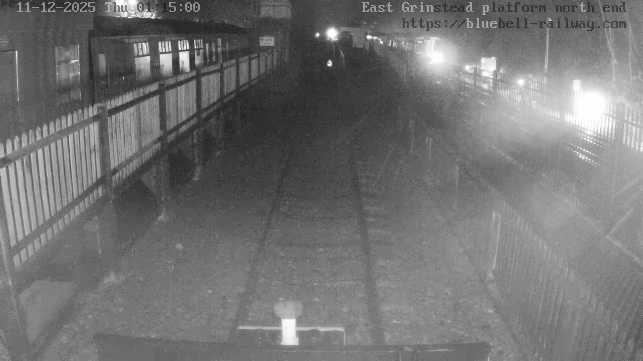 East Grinstead Station Bluebell Railway Platforms North End Live Cam - Mid Sussex, East Sussex, South East, England, United Kingdom