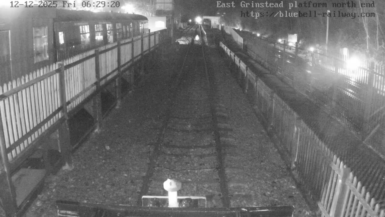 East Grinstead Station Bluebell Railway Platforms North End Live Cam - Mid Sussex, East Sussex, South East, England, United Kingdom