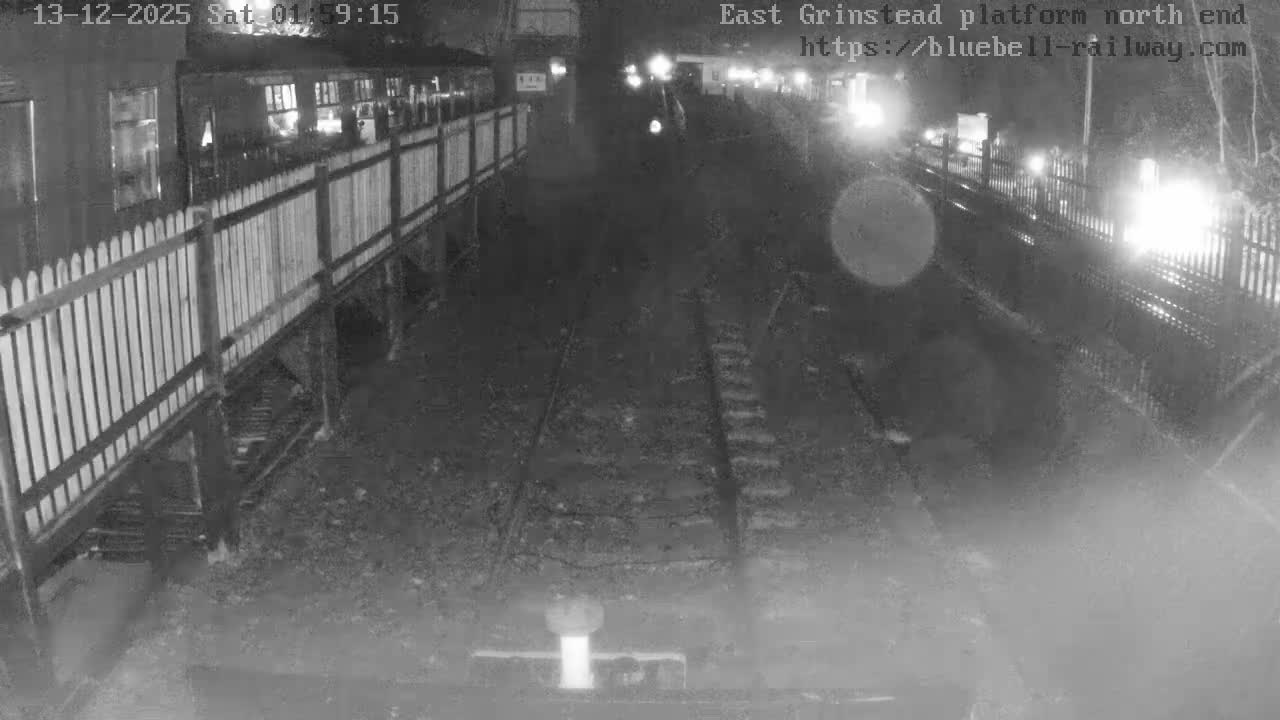 East Grinstead Station Bluebell Railway Platforms North End Live Cam - Mid Sussex, East Sussex, South East, England, United Kingdom