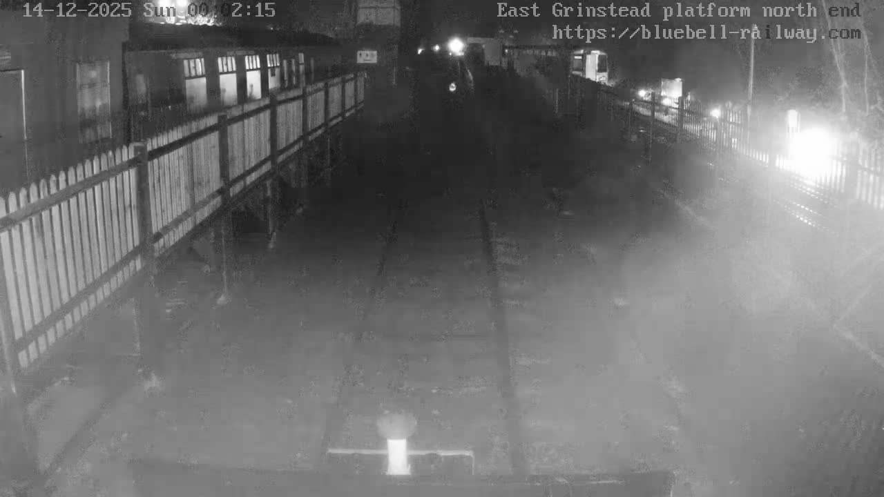 East Grinstead Station Bluebell Railway Platforms North End Live Cam - Mid Sussex, East Sussex, South East, England, United Kingdom