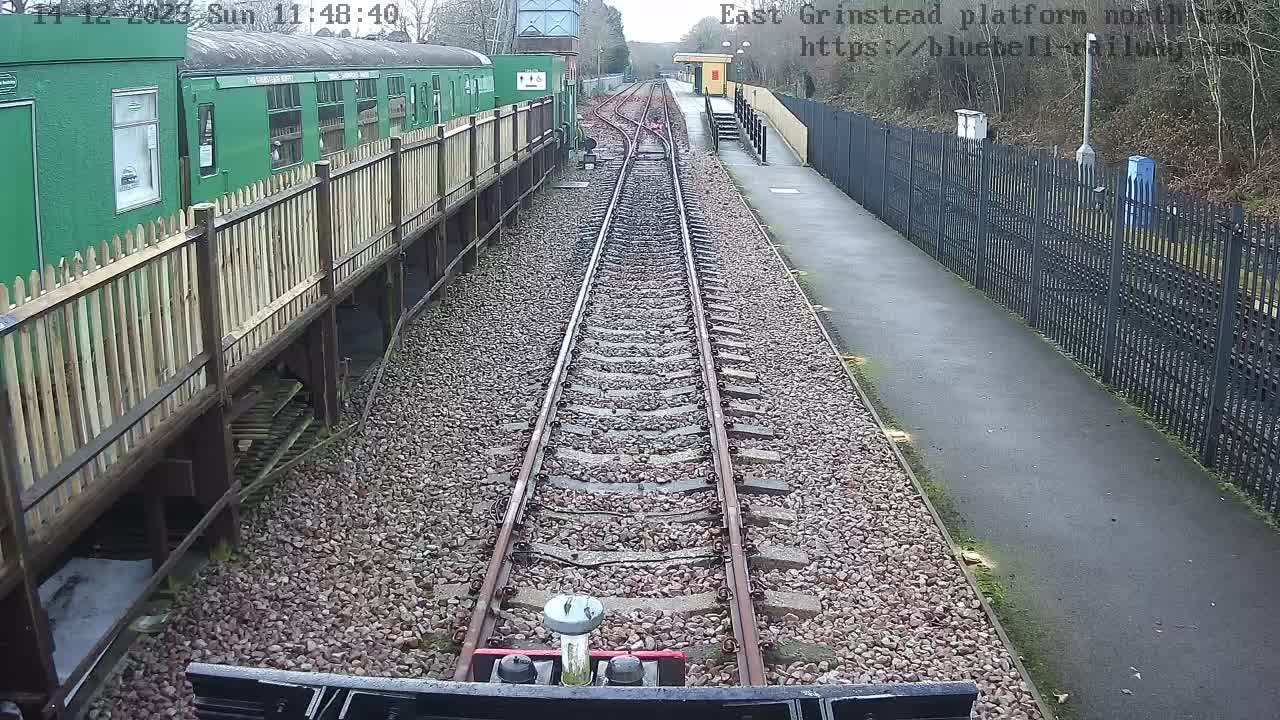 East Grinstead Station Bluebell Railway Platforms North End Live Cam - Mid Sussex, East Sussex, South East, England, United Kingdom
