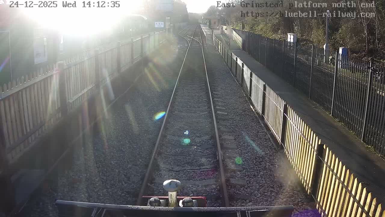 East Grinstead Station Bluebell Railway Platforms North End Live Cam - Mid Sussex, East Sussex, South East, England, United Kingdom