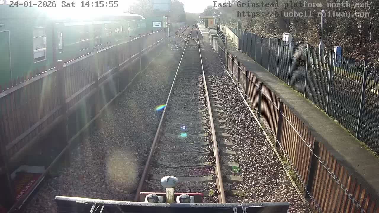 East Grinstead Station Bluebell Railway Platforms North End Live Cam - Mid Sussex, East Sussex, South East, England, United Kingdom