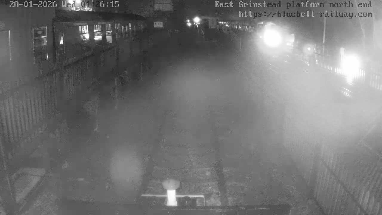 East Grinstead Station Bluebell Railway Platforms North End Live Cam - Mid Sussex, East Sussex, South East, England, United Kingdom