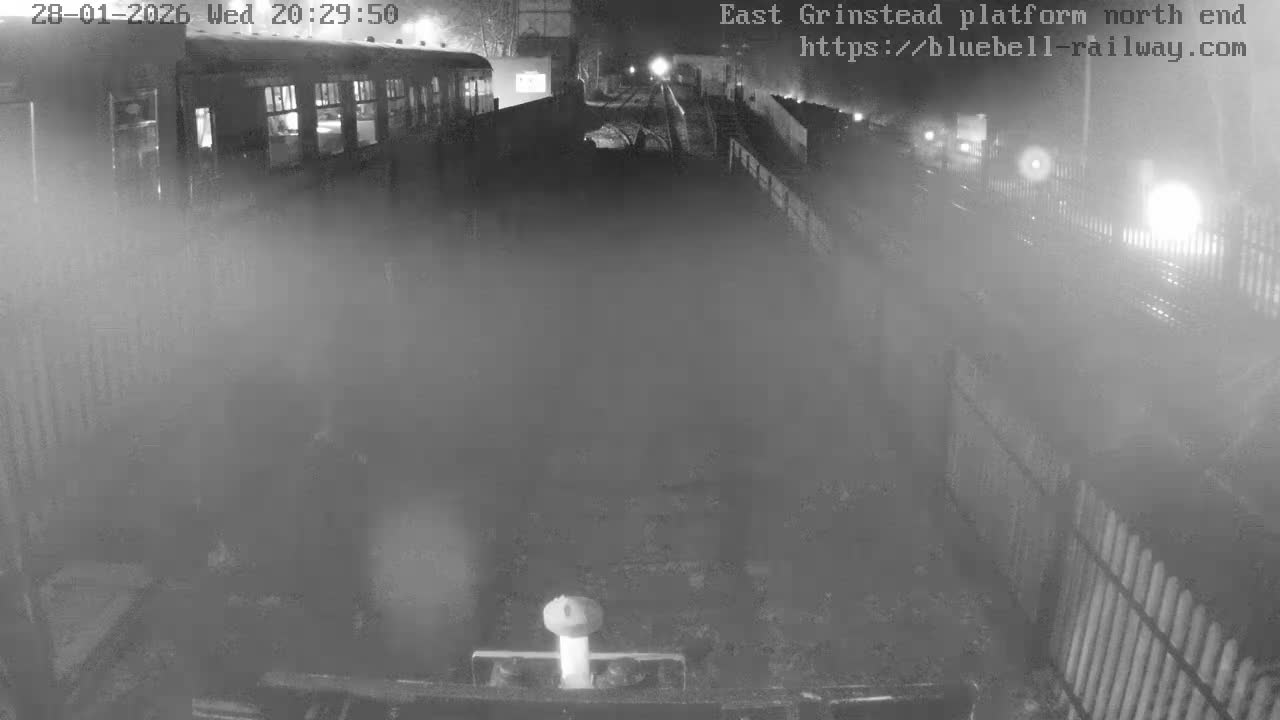East Grinstead Station Bluebell Railway Platforms North End Live Cam - Mid Sussex, East Sussex, South East, England, United Kingdom