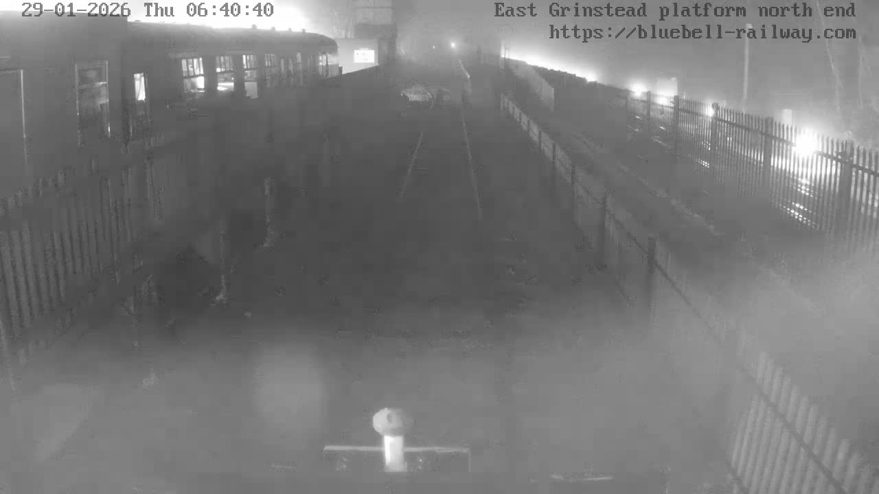 East Grinstead Station Bluebell Railway Platforms North End Live Cam - Mid Sussex, East Sussex, South East, England, United Kingdom