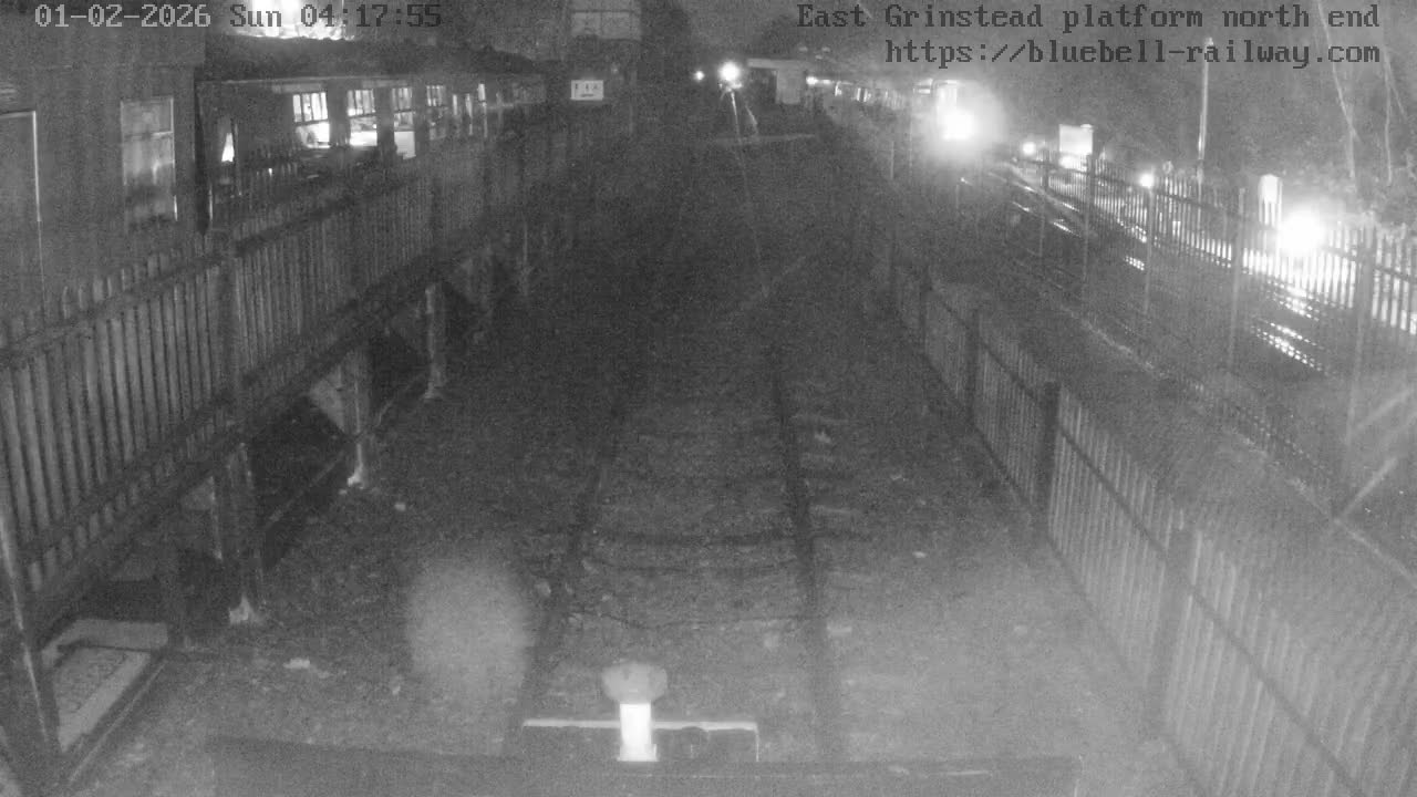 East Grinstead Station Bluebell Railway Platforms North End Live Cam - Mid Sussex, East Sussex, South East, England, United Kingdom