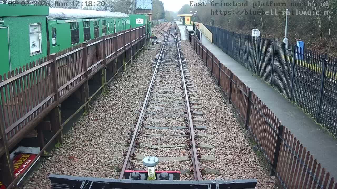 East Grinstead Station Bluebell Railway Platforms North End Live Cam - Mid Sussex, East Sussex, South East, England, United Kingdom