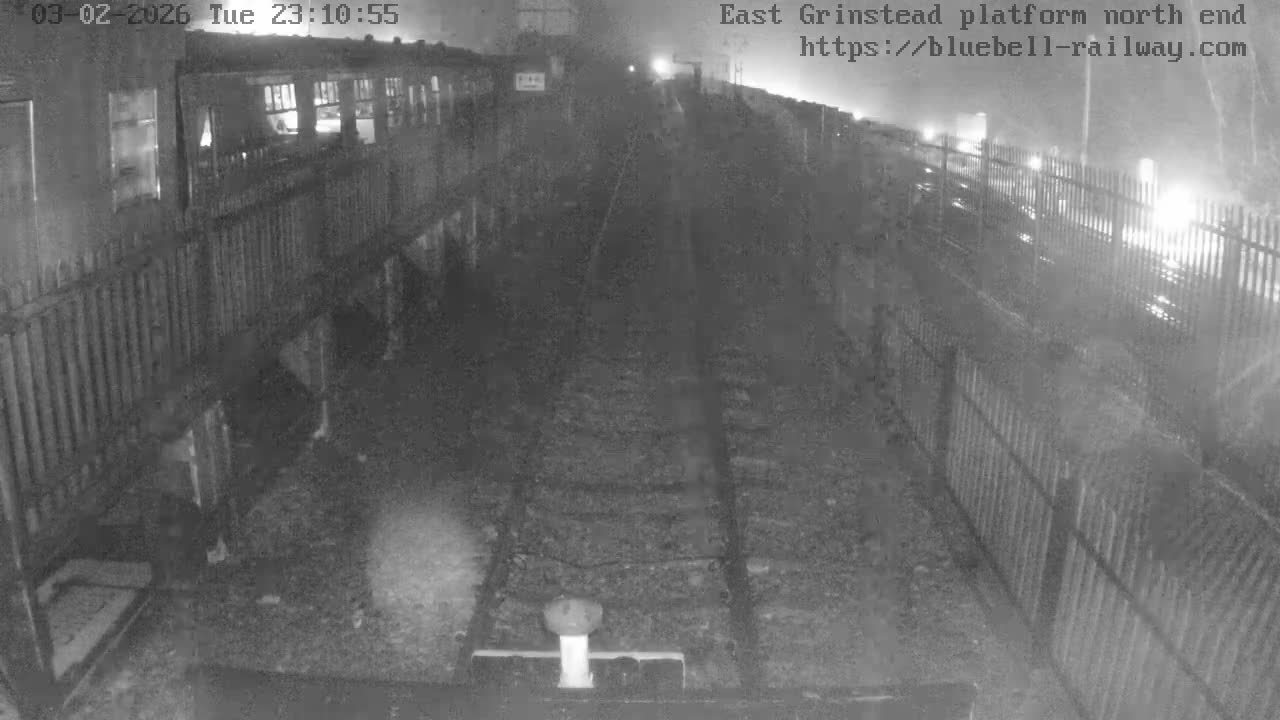 East Grinstead Station Bluebell Railway Platforms North End Live Cam - Mid Sussex, East Sussex, South East, England, United Kingdom