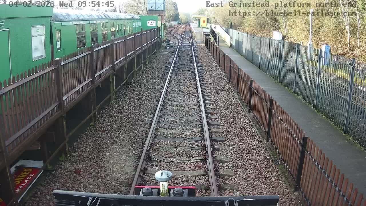 East Grinstead Station Bluebell Railway Platforms North End Live Cam - Mid Sussex, East Sussex, South East, England, United Kingdom