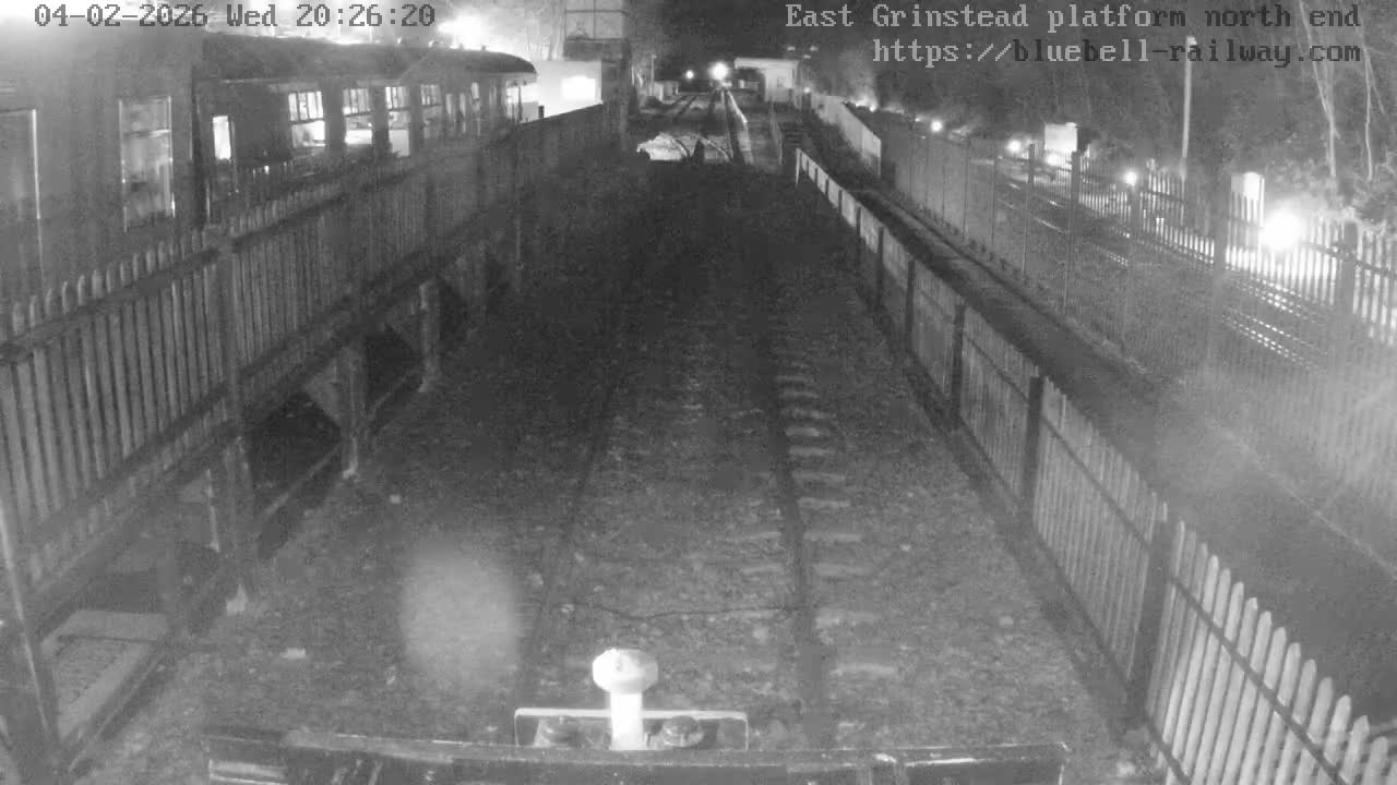 East Grinstead Station Bluebell Railway Platforms North End Live Cam - Mid Sussex, East Sussex, South East, England, United Kingdom