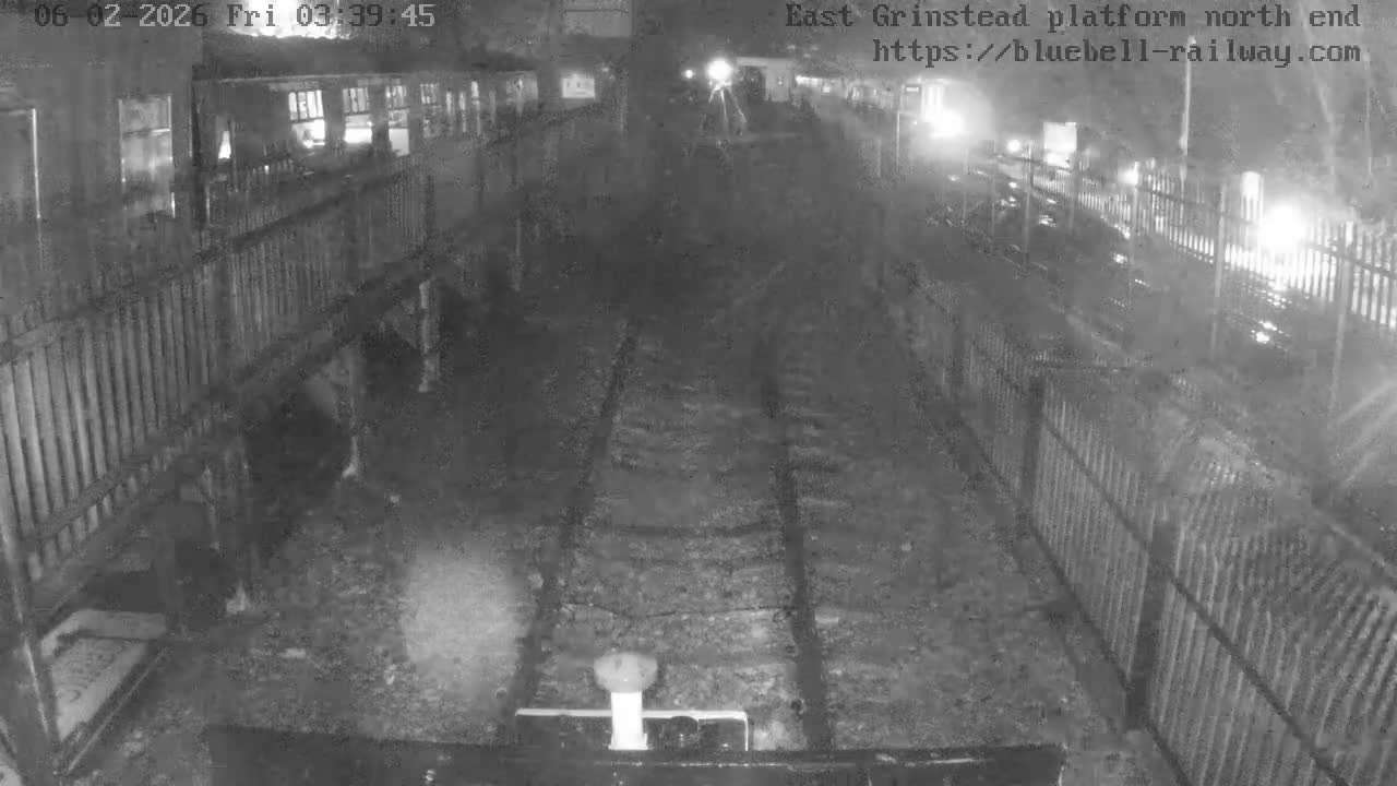 East Grinstead Station Bluebell Railway Platforms North End Live Cam - Mid Sussex, East Sussex, South East, England, United Kingdom