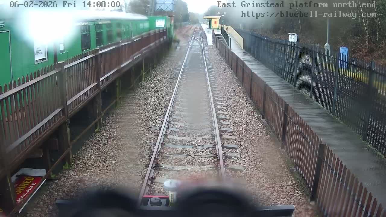 East Grinstead Station Bluebell Railway Platforms North End Live Cam - Mid Sussex, East Sussex, South East, England, United Kingdom