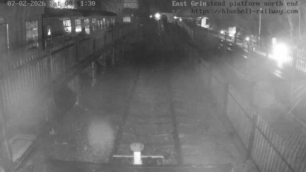 East Grinstead Station Bluebell Railway Platforms North End Live Cam - Mid Sussex, East Sussex, South East, England, United Kingdom