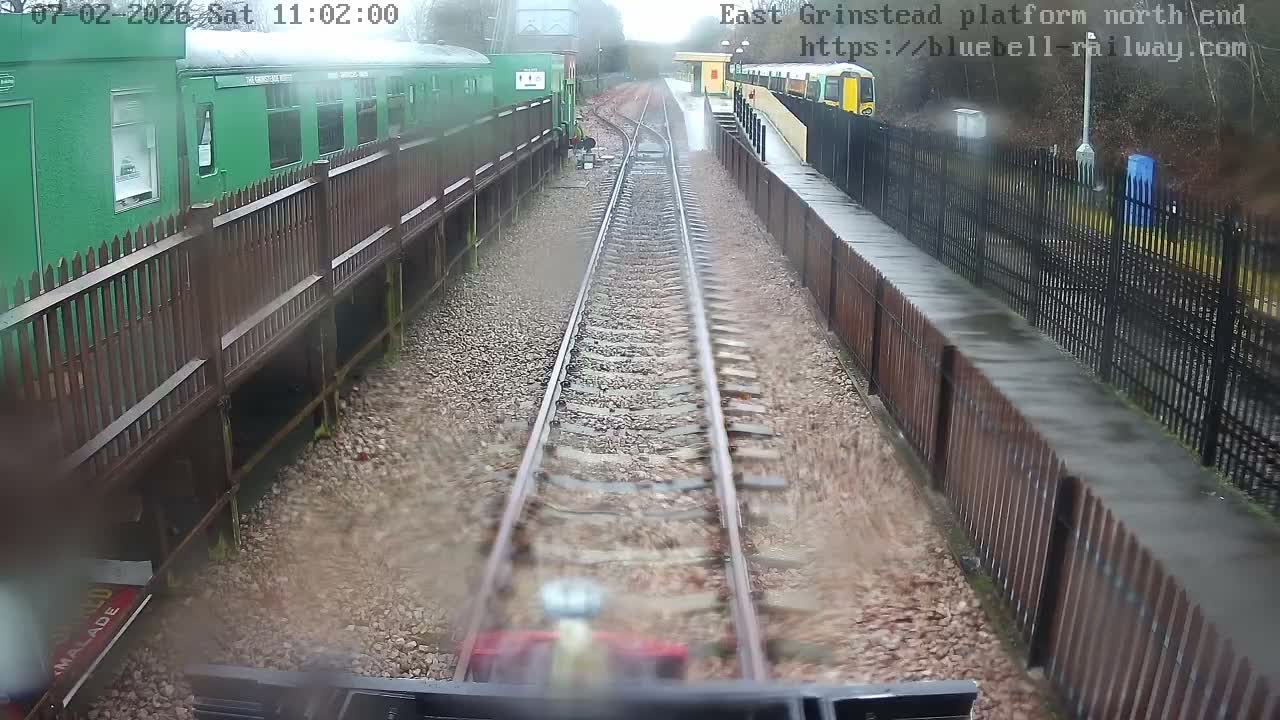 East Grinstead Station Bluebell Railway Platforms North End Live Cam - Mid Sussex, East Sussex, South East, England, United Kingdom