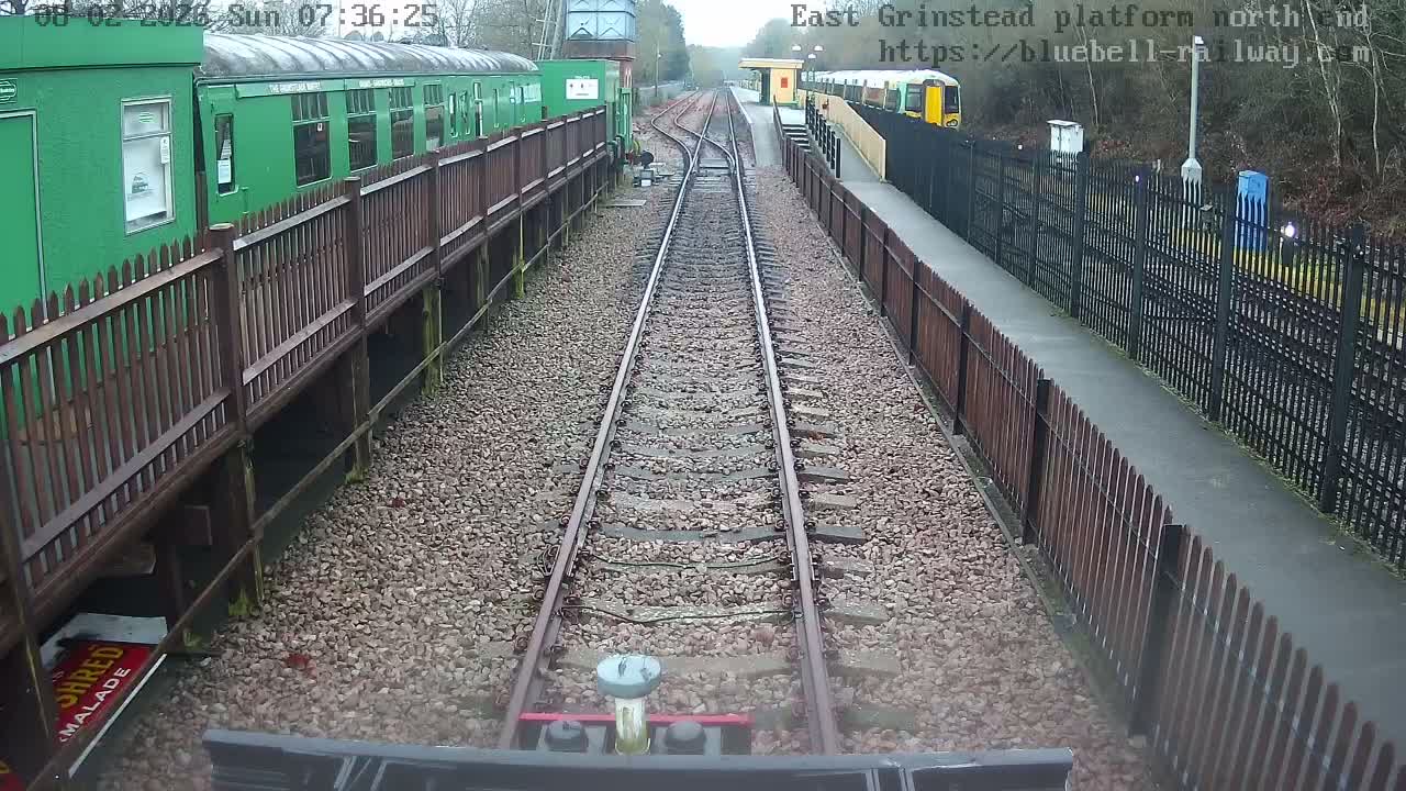 East Grinstead Station Bluebell Railway Platforms North End Live Cam - Mid Sussex, East Sussex, South East, England, United Kingdom