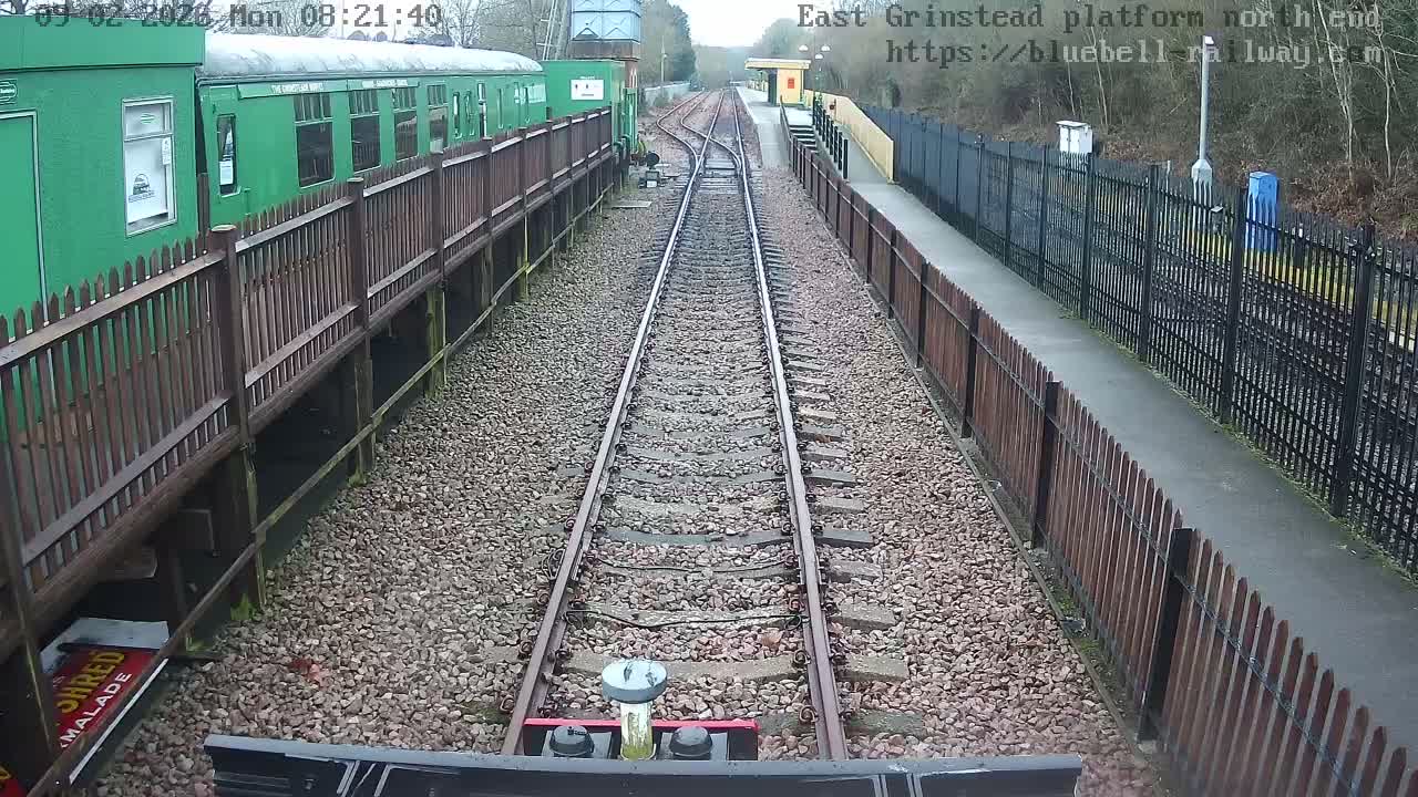 East Grinstead Station Bluebell Railway Platforms North End Live Cam - Mid Sussex, East Sussex, South East, England, United Kingdom