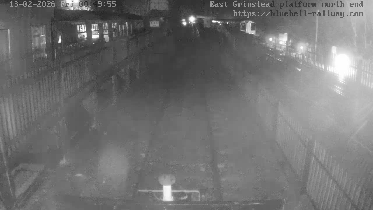 East Grinstead Station Bluebell Railway Platforms North End Live Cam - Mid Sussex, East Sussex, South East, England, United Kingdom