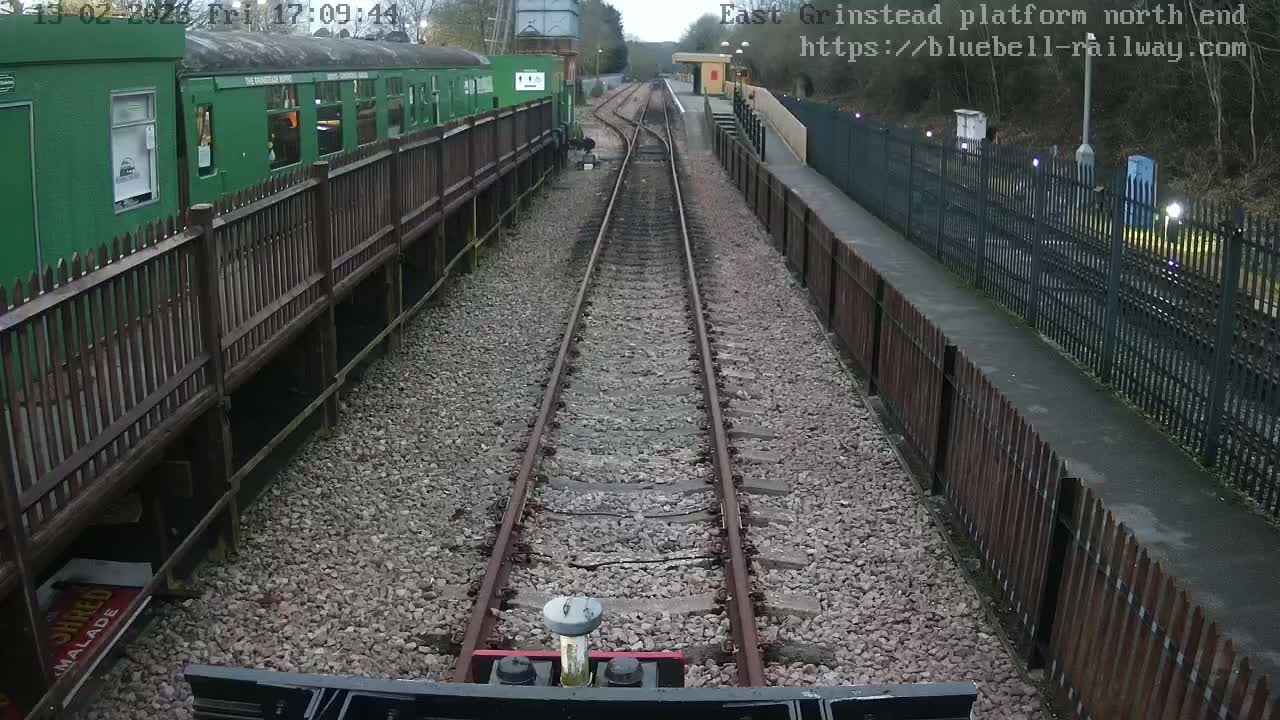 East Grinstead Station Bluebell Railway Platforms North End Live Cam - Mid Sussex, East Sussex, South East, England, United Kingdom