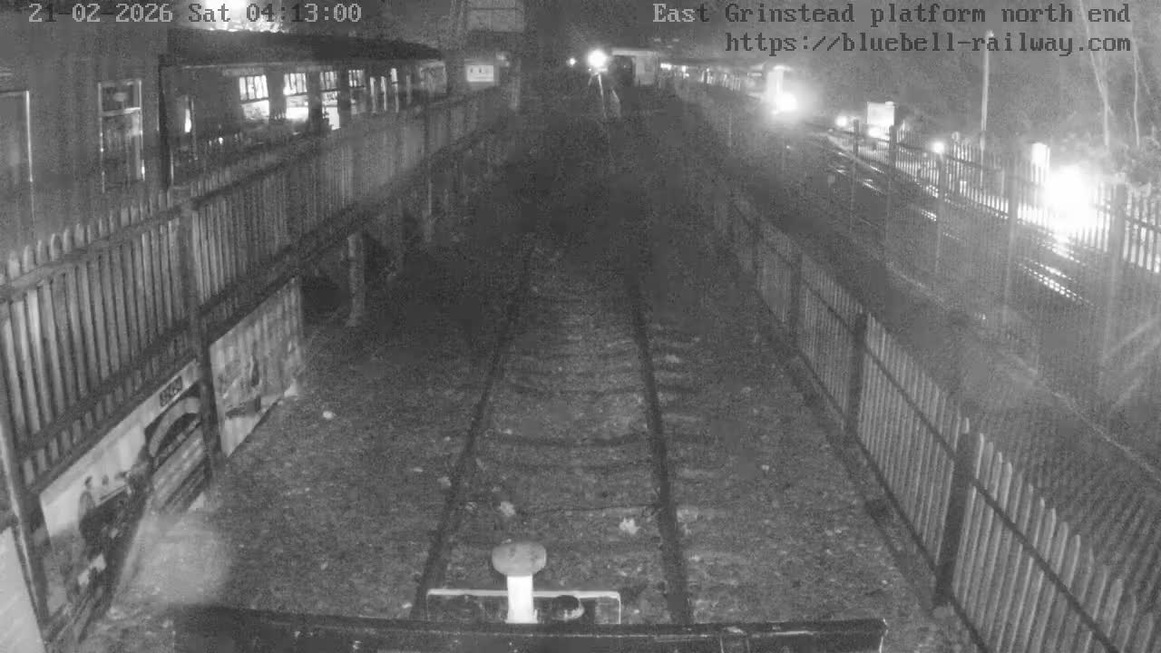 East Grinstead Station Bluebell Railway Platforms North End Live Cam - Mid Sussex, East Sussex, South East, England, United Kingdom