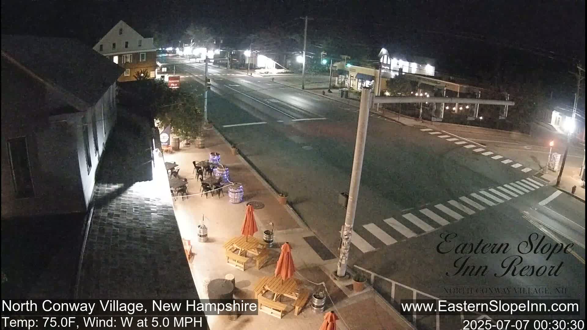 North Conway Village Live Cam - Conway, Carroll, New Hampshire, USA