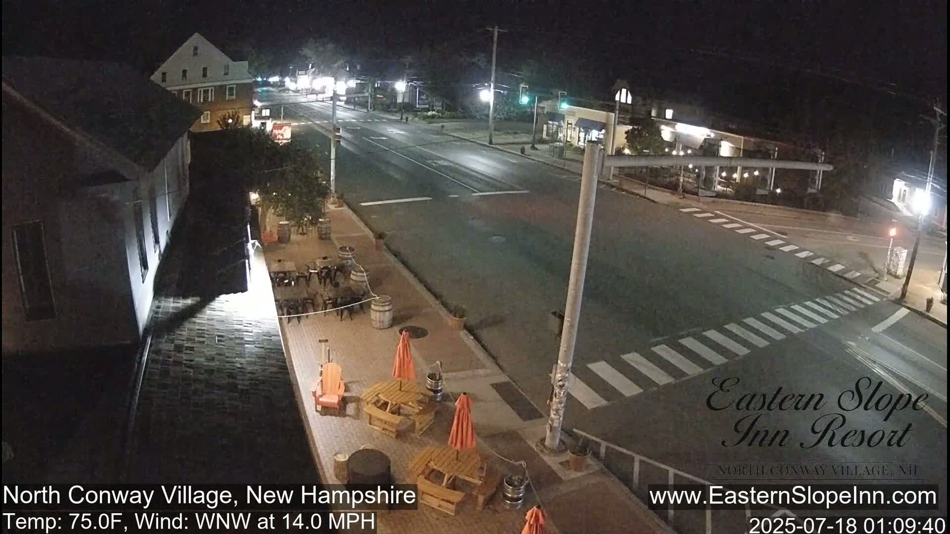 North Conway Village Live Cam - Conway, Carroll, New Hampshire, USA