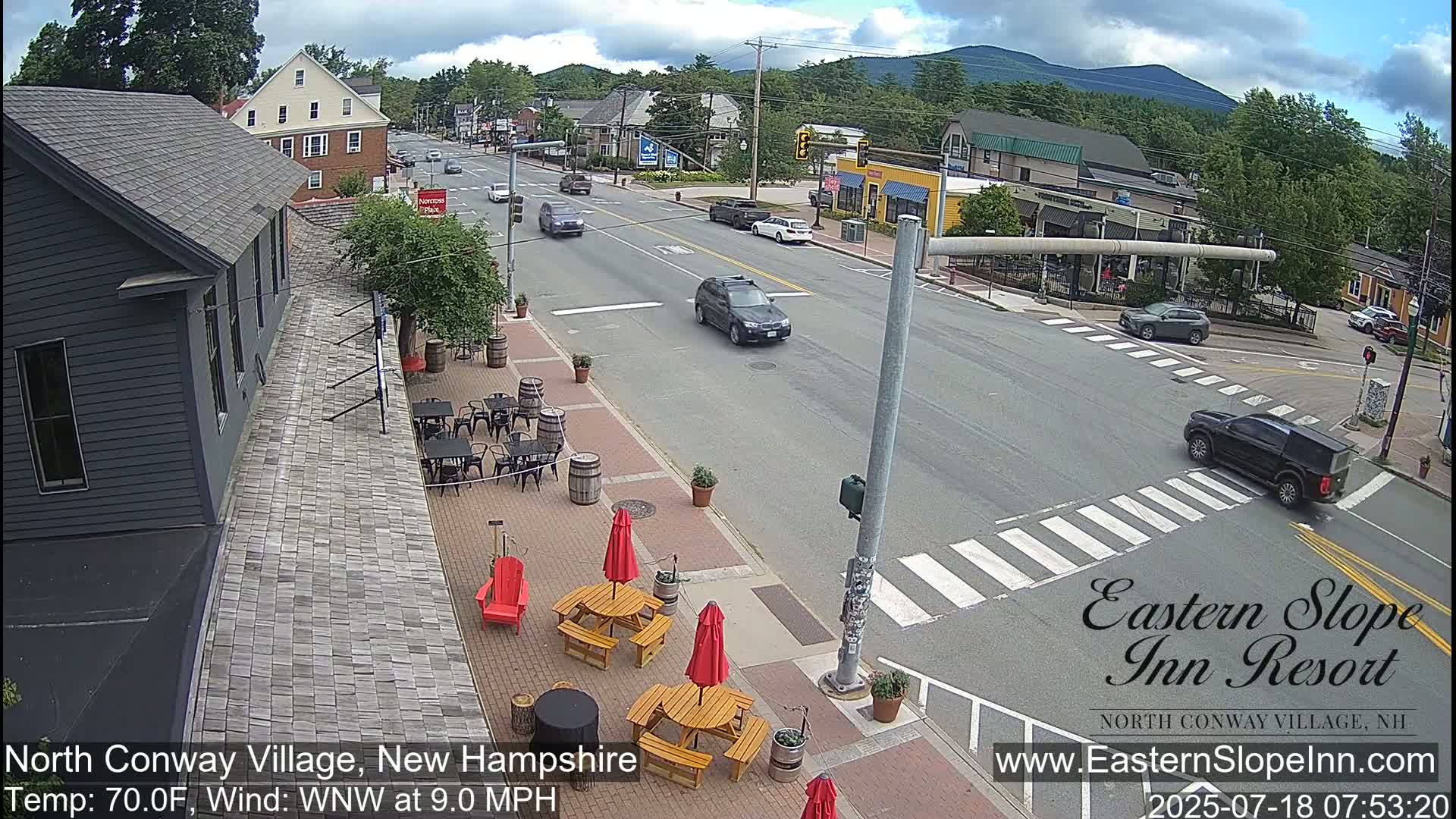 North Conway Village Live Cam - Conway, Carroll, New Hampshire, USA