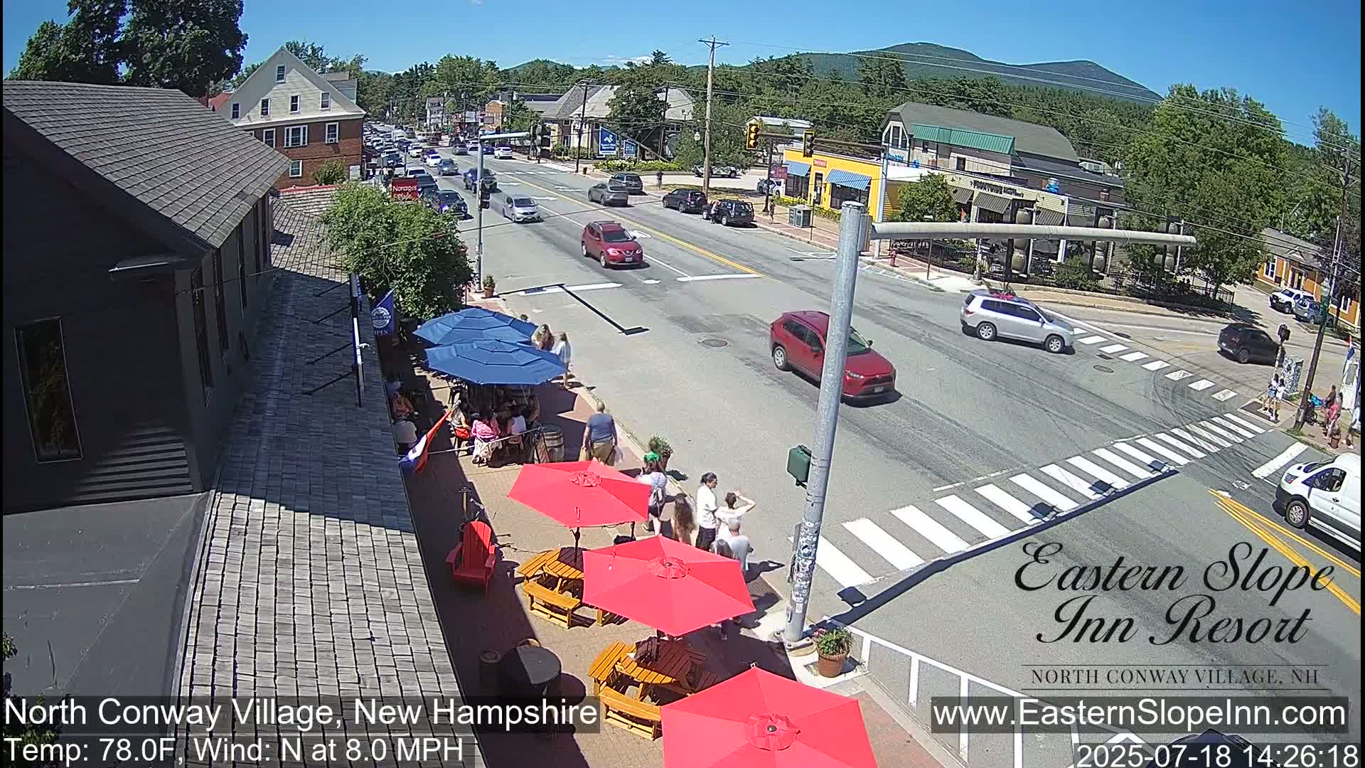 North Conway Village Live Cam - Conway, Carroll, New Hampshire, USA