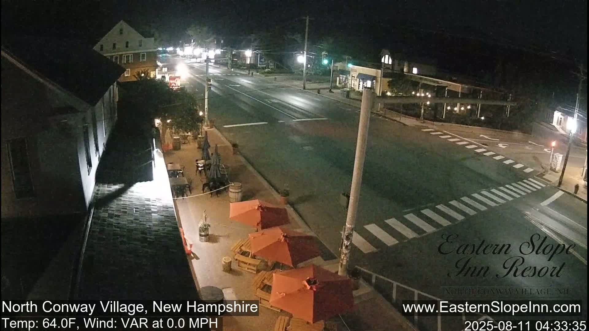 North Conway Village Live Cam - Conway, Carroll, New Hampshire, USA
