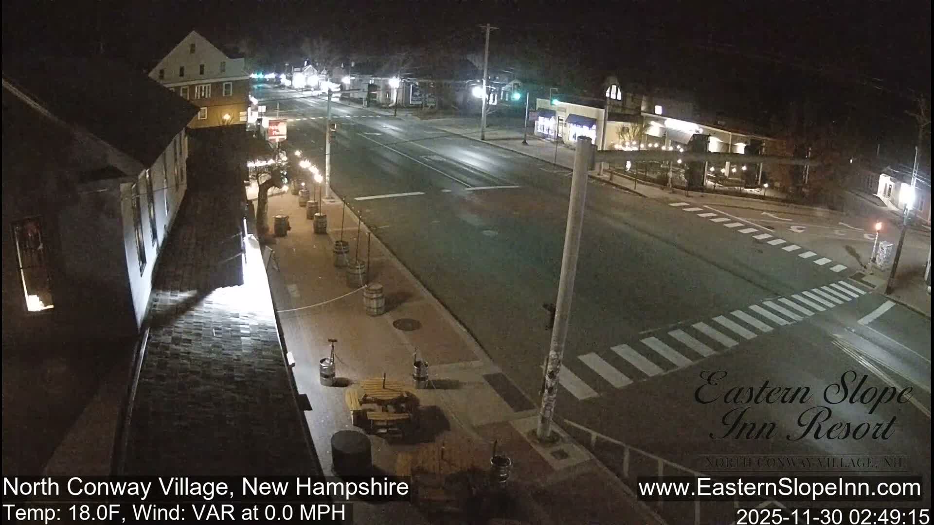 North Conway Village Live Cam - Conway, Carroll, New Hampshire, USA