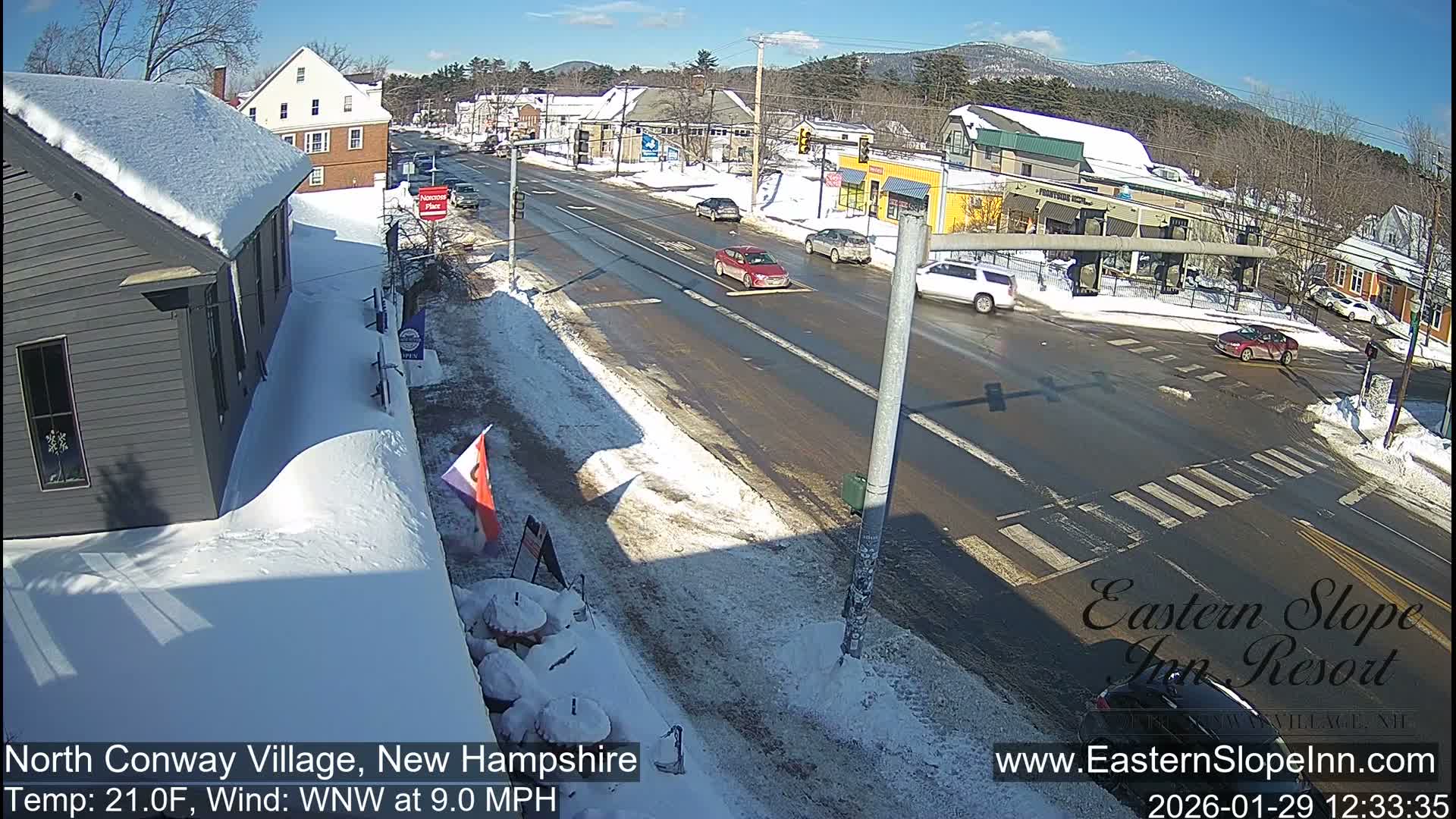 North Conway Village Live Cam - Conway, Carroll, New Hampshire, USA