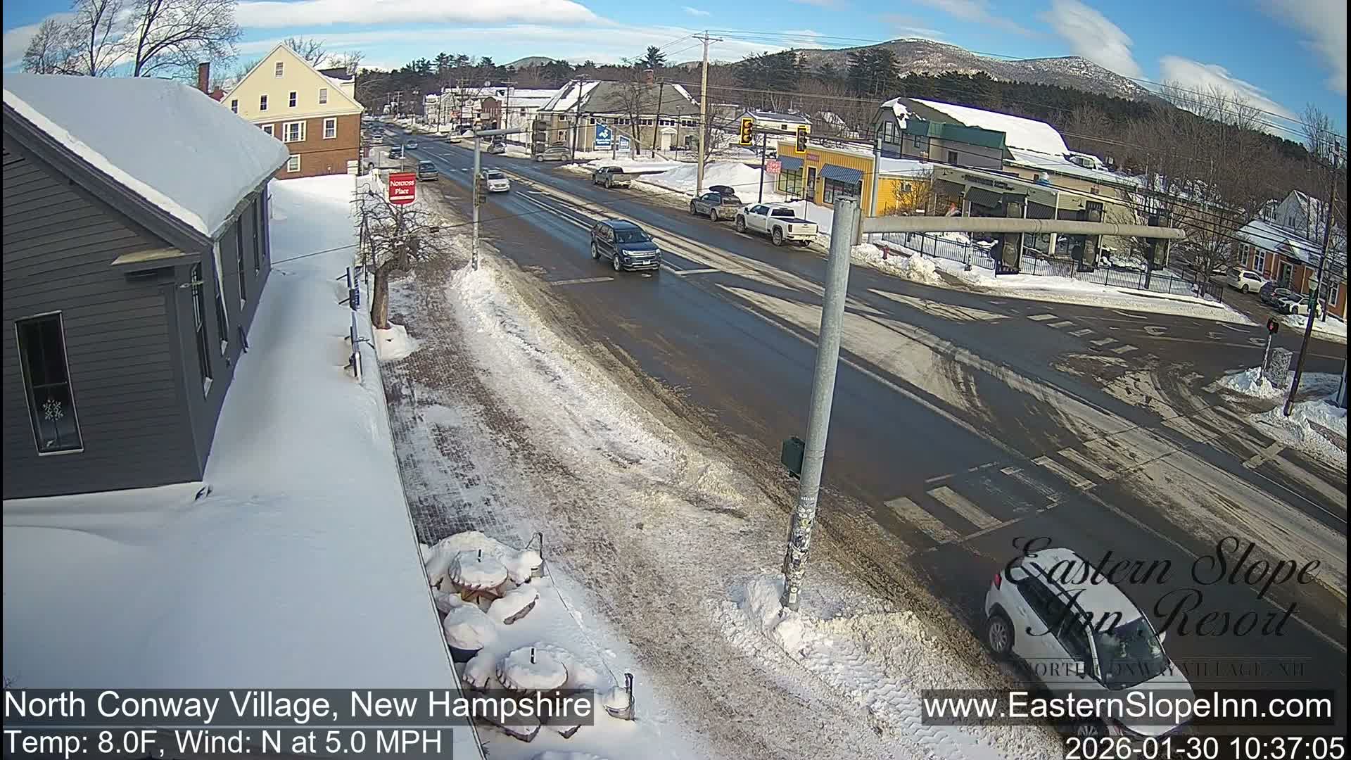North Conway Village Live Cam - Conway, Carroll, New Hampshire, USA