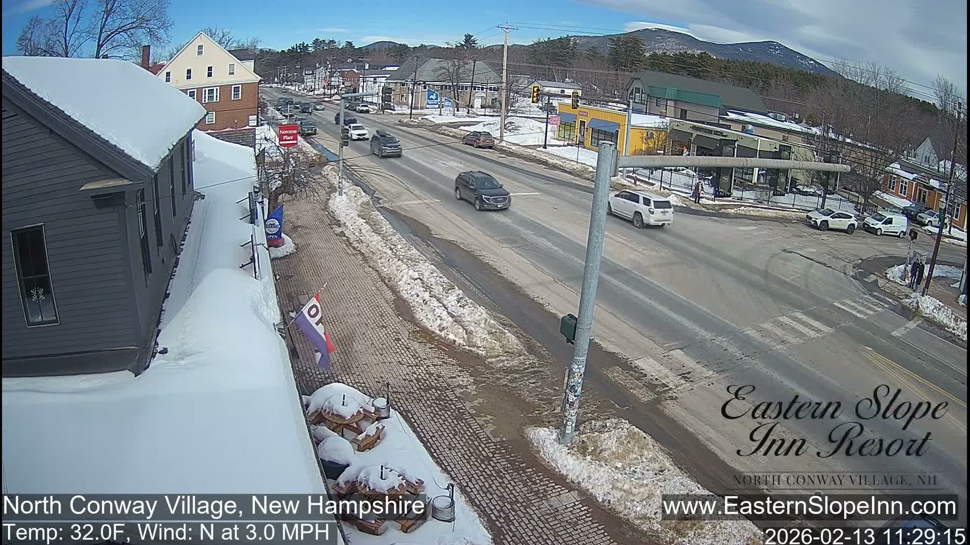 North Conway Village Live Cam - Conway, Carroll, New Hampshire, USA